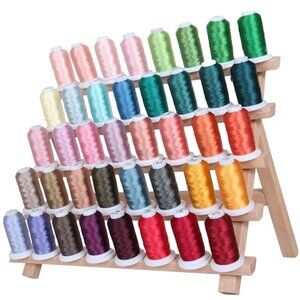 40 Cones of 500 Meters Polyester Machine Embroidery Thread - Vivid Set